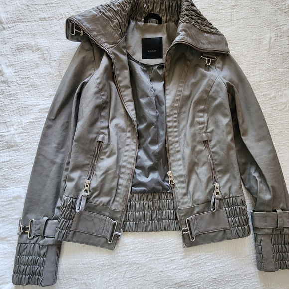 RUDSAK Jackets & Blazers - Rudsak Women's Gray Utility Zip Jacket